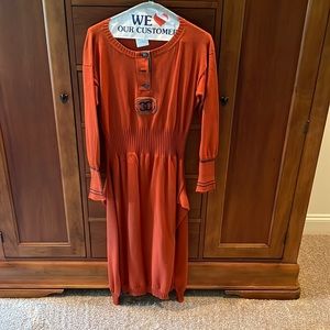 Chanel rust colored dress